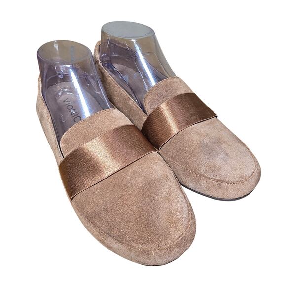 Vionic Women's Chill Bridget Brown Suede Loafers Size 7.5 Slip-On Flats Comfort - Picture 1 of 9